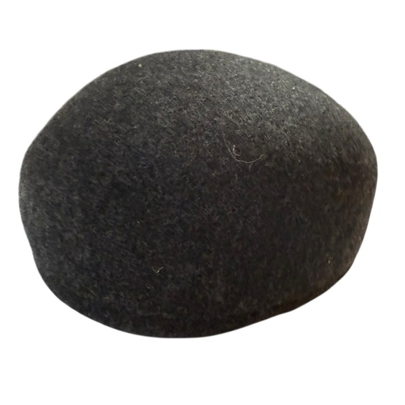 Dark Gray Wool Men's Flat cap Vintage XL - Picture 3 of 6